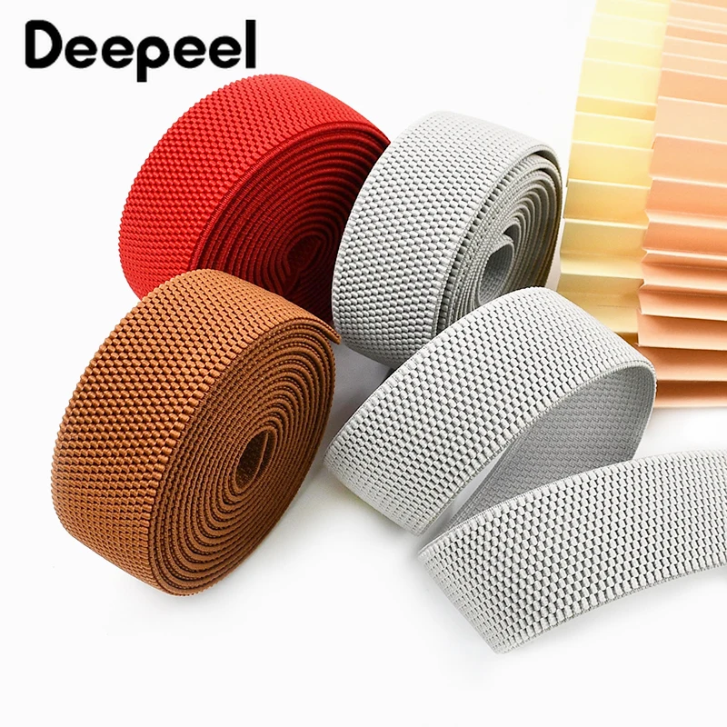 2/5/10M 38mm Elastisches Band zum Nähen Elastizität Gummibänder Kleidungsstück Hosen Bund Gürtel Sling Stretch Band DIY Zubehör