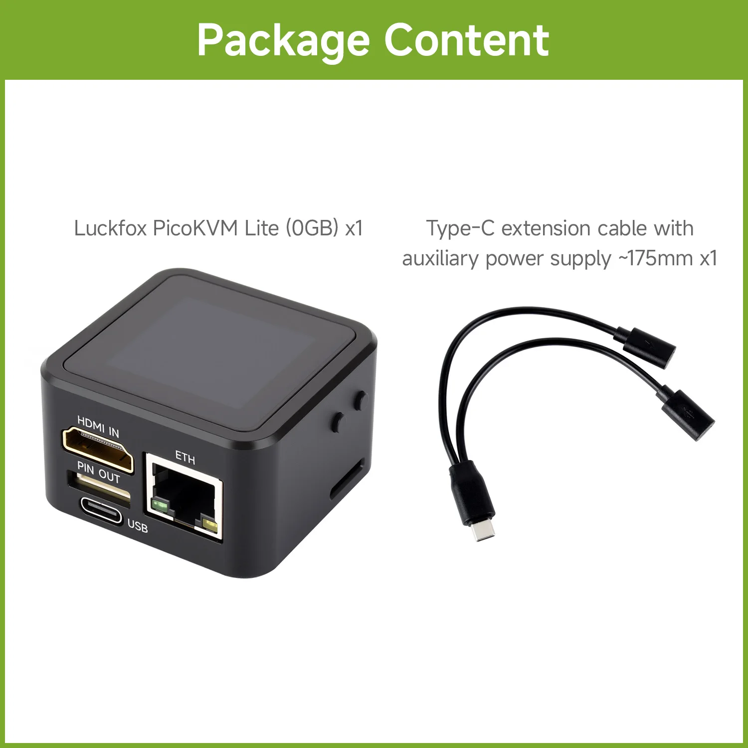 Waveshare Luckfox PicoKVM Lightweight IP KVM Remote Management Tool, Supports 1920 × 1080@60fps HDMI Video Input And HID Signal image 3