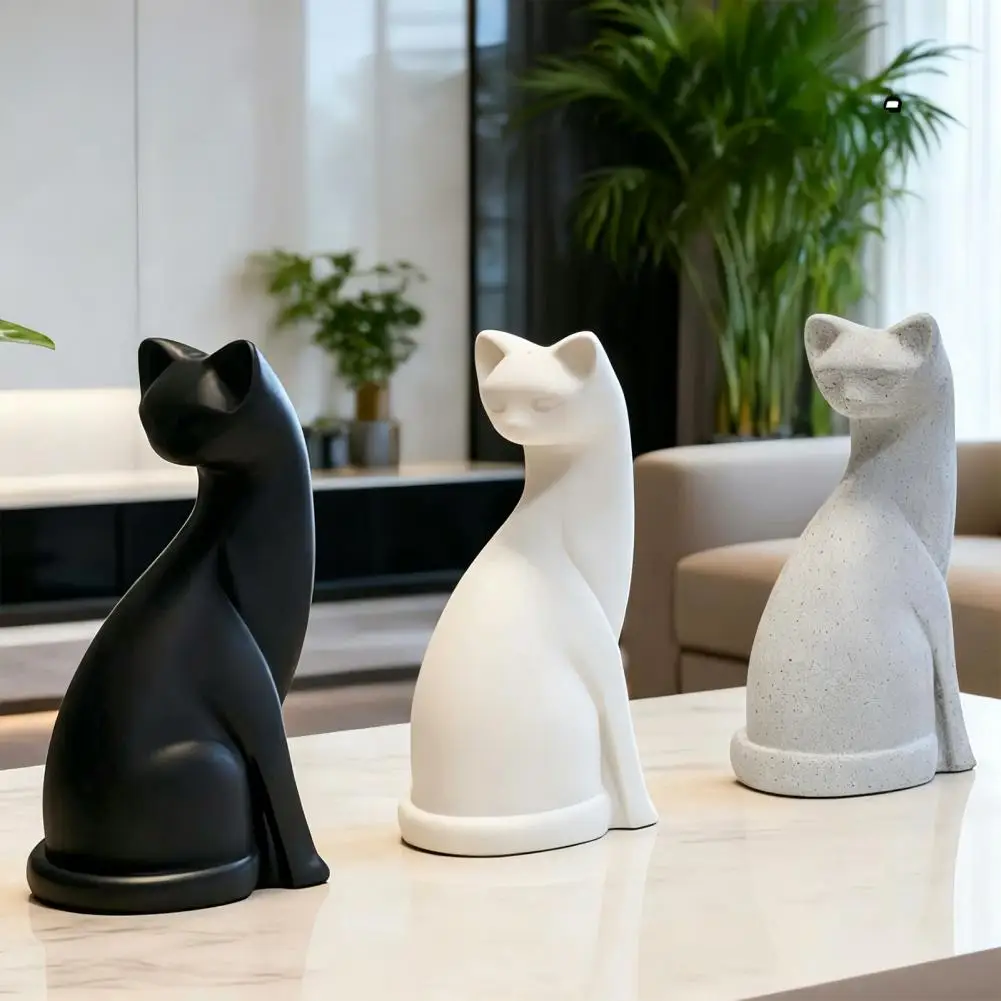 Look Back Cat Scented Candle Mold Pet Craft Making Tool Cute Animal Home Decor DIY Birthday Gifts Printed Cat Ornament