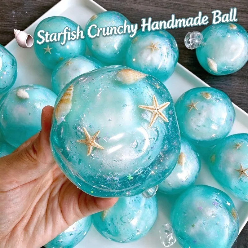 Crispy Squishy Ball Cracking Wax Crunchy Shatter Stress Ball ASMR Satisfying Pop Sound Anti Stress Relief Fidget Toys for Adults