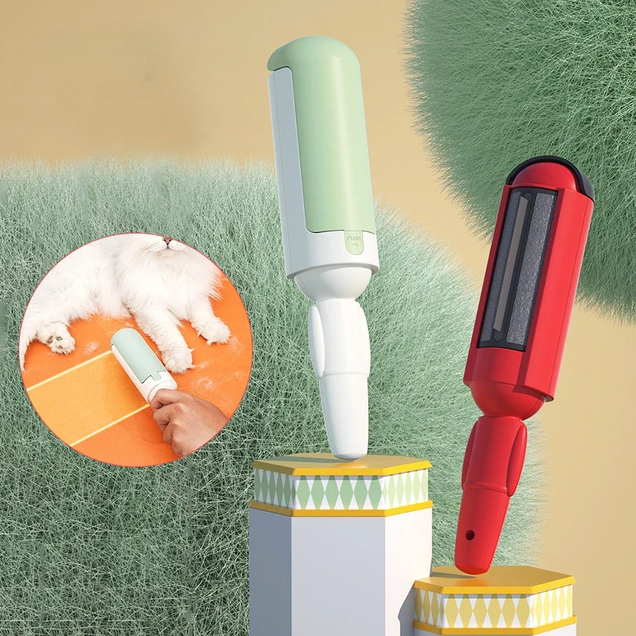 Zwei-Wege-Push-Pull-Nylon-Epilierer für Haustiere, Entferner für Katzenhaare, Tuchentferner, kein klebriges Haar, Mehrzweck-Fusselentferner