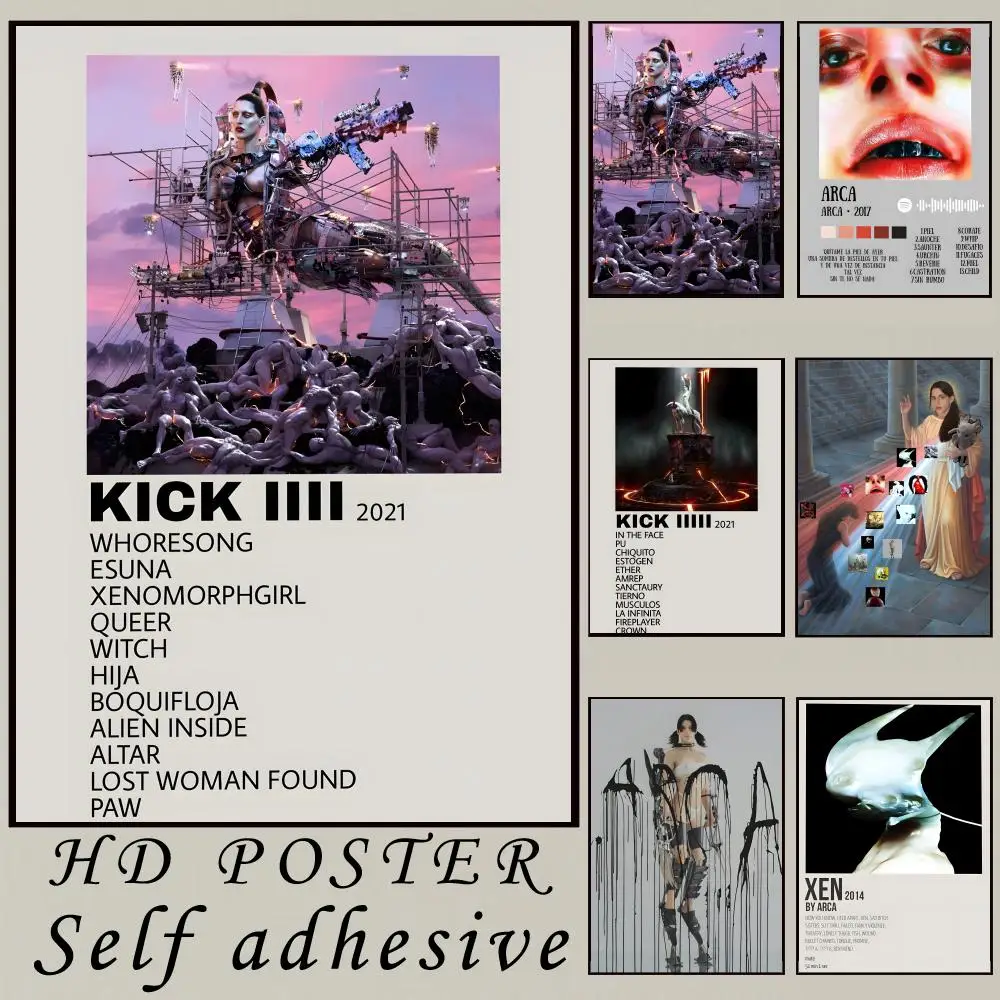 Musician Producer Arca Kick Poster Room Wall Art Decor Waterproof Stickers For Home Bar Bedroom Decoration