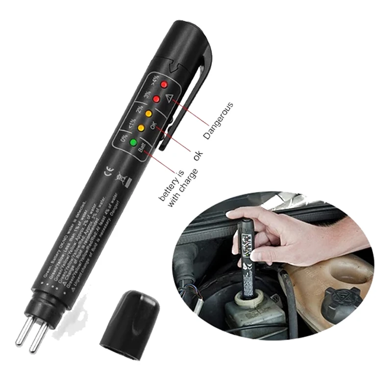 

Automotive Brake Fuid Brake Oil Testing Pen Best Price Brake Fluid Tester Oil Quality Test With Liquid LED Display Testing Tools