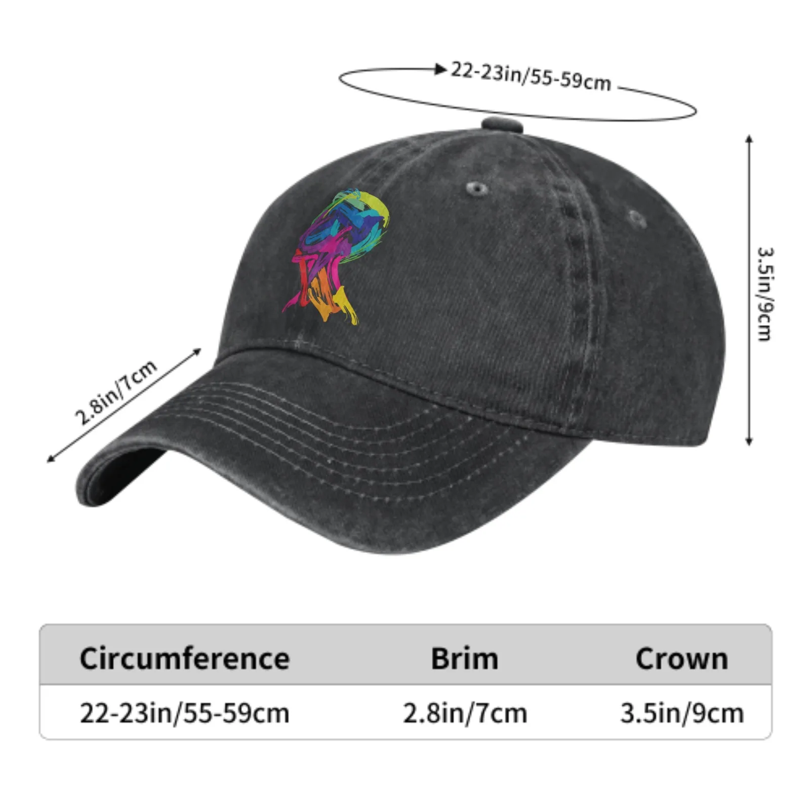 Painted Avatar Pure Cotton Baseball Cap Fashion Adult Snapback Cap Men Women Four Seasons Adjustable Hat For Outdoor Running