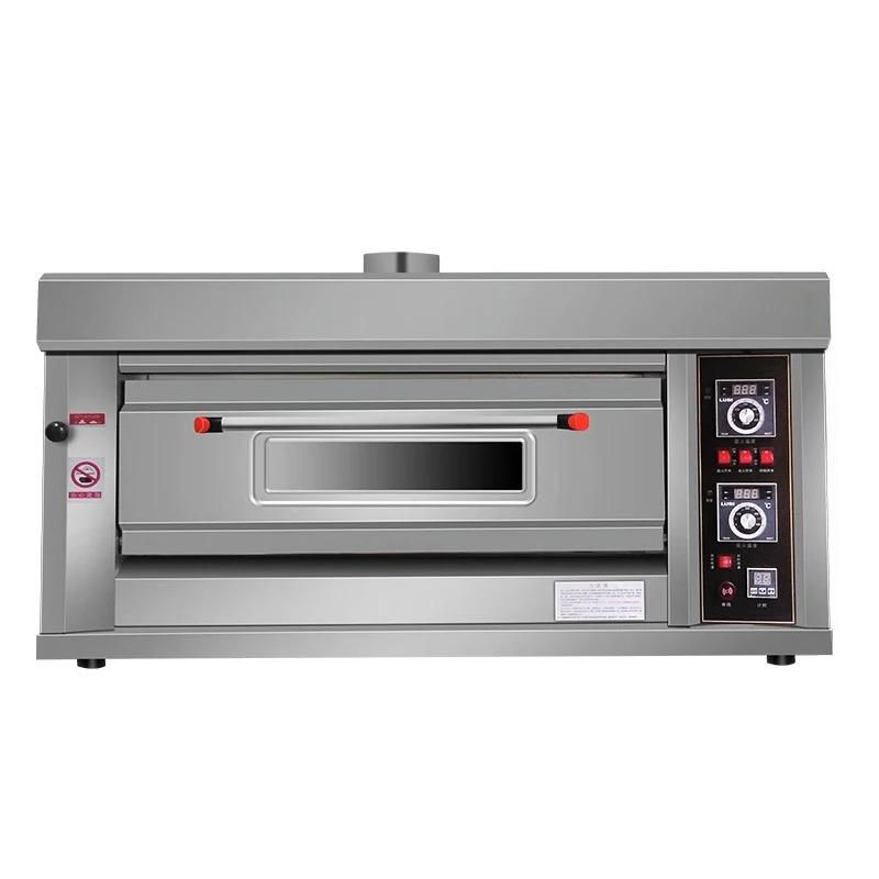 #Gas oven, commercial gas oven, liquefied gas single-layer double-pan baking, large oven 99min timing function