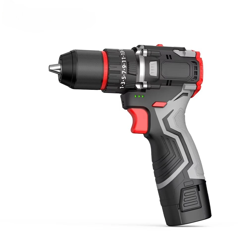 

16.8v Brushless Li-ion Electric Drill Hand Drill Electric Screwdriver 13mm Metal Ratchet Chuck Cordless Impact Drill