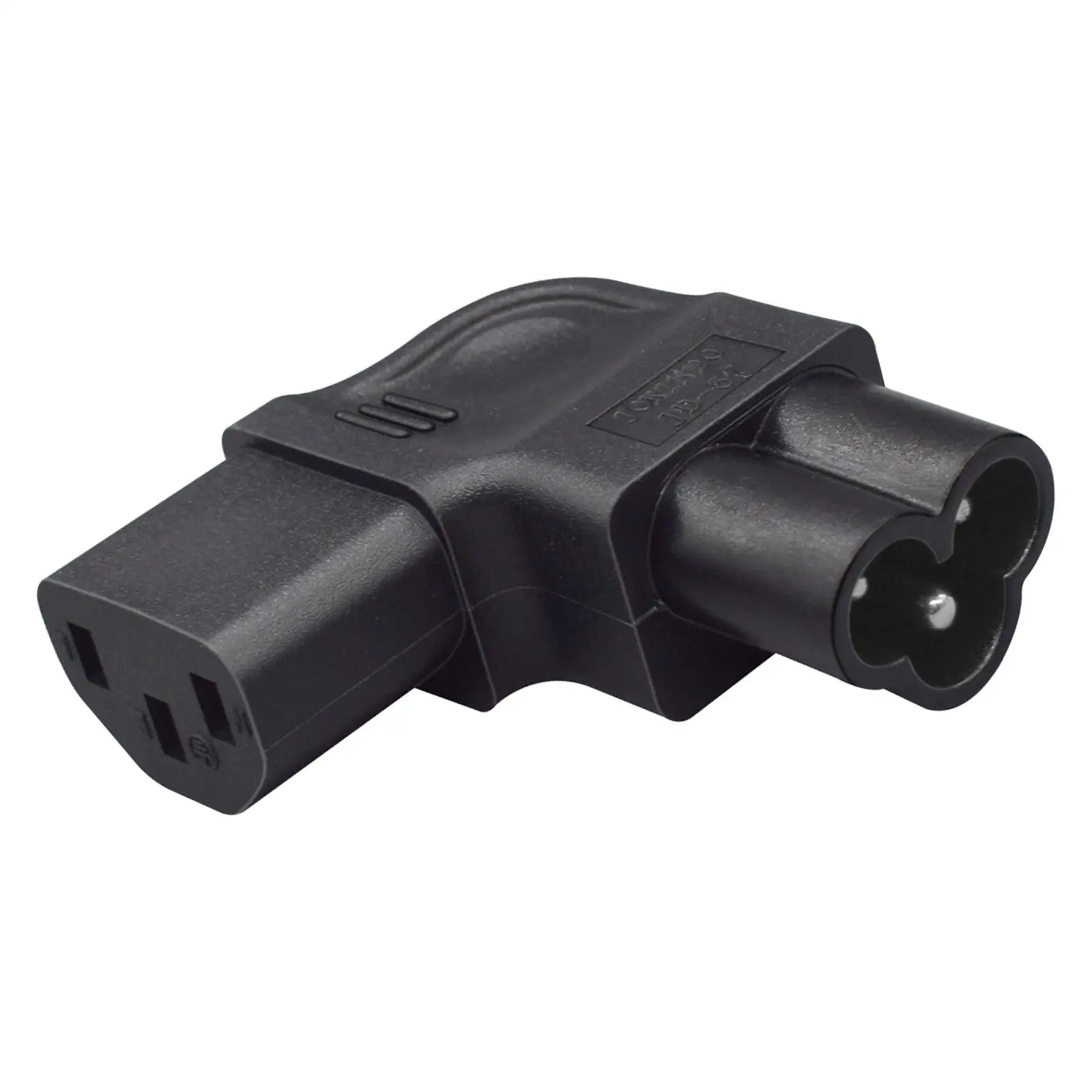 

IEC Connector Side Bend Conversion Plug High Performance Adapter for AC Power Plug Replacement