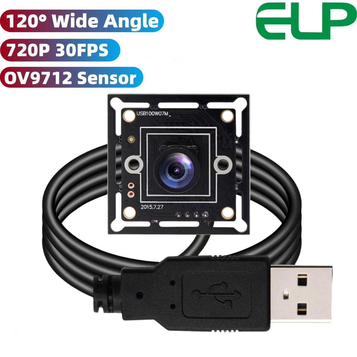ELP Mini Security USB Camera Module 1MP 720P CMOS OV9721 Sensor M7 Lens 32*32mm Fixed Focus mini Webcam for PC Laptop windows