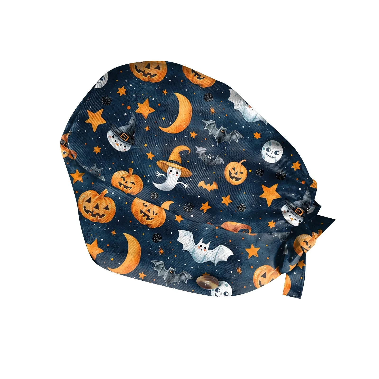 Chapeau d'infirmière d'halloween, casquette classique imprimée de vacances, accessoire de fête effrayant, couvre-chef seau élégant et décontracté, accessoire de Costume tendance