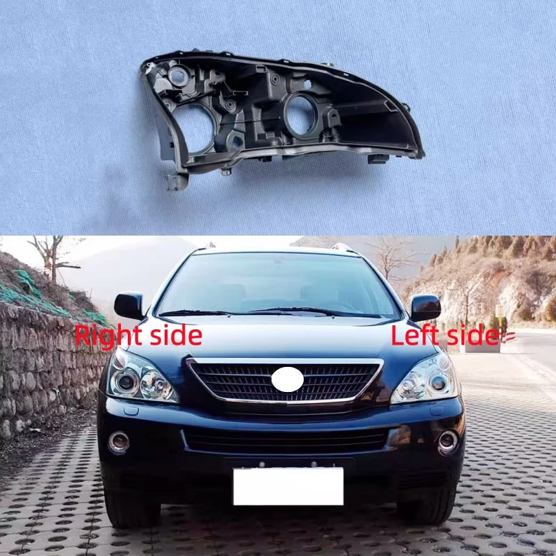 

For Lexus RX 2003 2004 2005 2006 2007 2008 Headlamp Base Headlight Rear Shell Replace Headlight House Black rear shell
