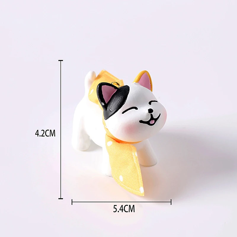 Leuke strik sleutelhanger hanger lachende driedimensionale kat pop meisje hart hars accessoires verpakking en decoratie