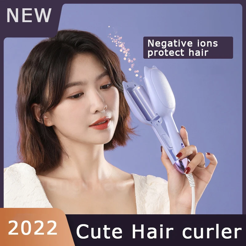 

Cute Egg Roll Curly Hair Curler Negative Ions Short Hair Wavy Curling Iron Heating Curlers Magic Curl Styler Hair Styling Tools