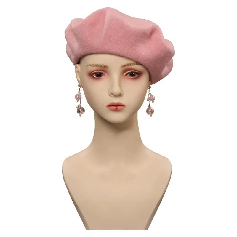 Margot Principessa Barbier Cappello Cosplay Berretto Orecchini Papillon Per Accessori Costume Donne Ragazze Film Gioco di Ruolo Fantasia Halloween