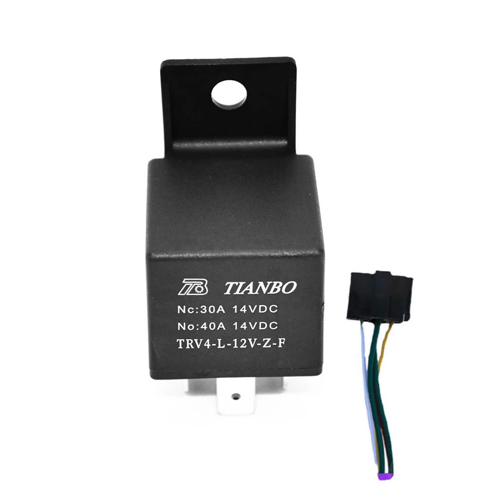 

TRV4-L-12V-Z-F Automotive Relay with Base 40A 14VDC Household Relay Module