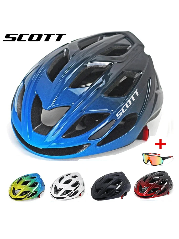 AliExpress Scott SCOTT cycling Helmet for man women with 18 Vent Holes, Adjustable Strap & EPS Foam, CPSC/CE Certified for Road Bike MTB Commu