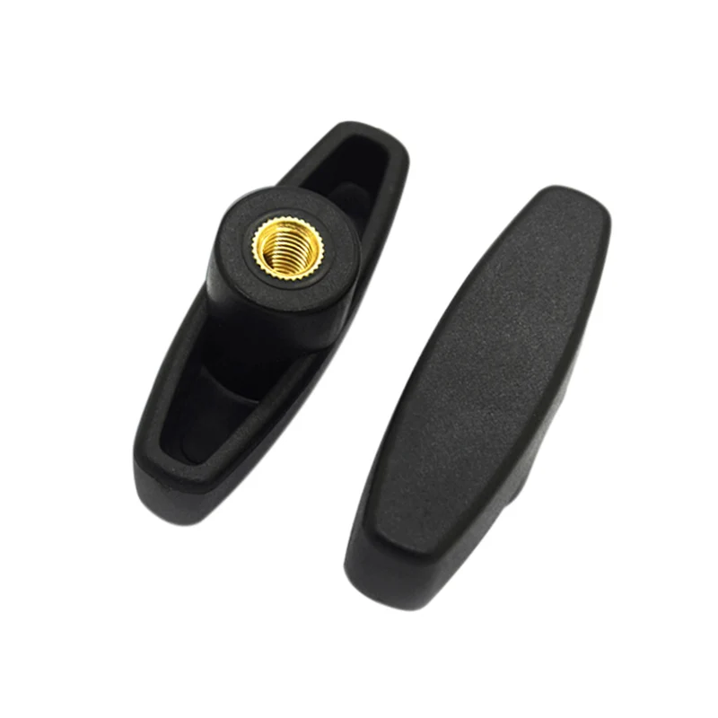 M6 M8 M10 65#Head Diameter Plum Bakelite Hand Copper Core Tighten Nuts Butterfly Plastic Head Hand Knob Thumb Nut Z-type Nuts