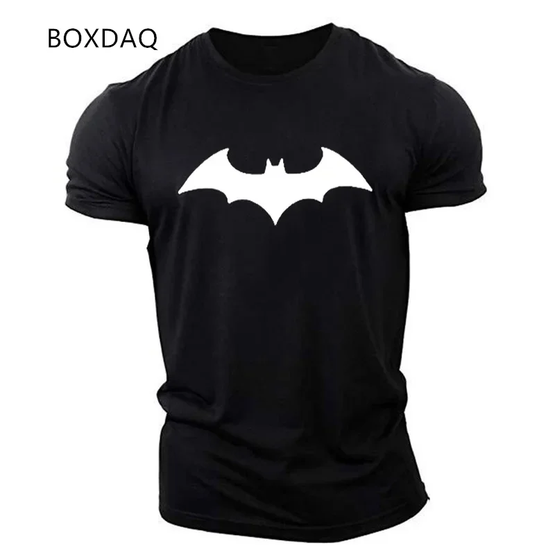 Bat Graphic Men Gym Sports T-Shirts Short Sleeve Fitness Running Sports Oversized Tops 6XL Plus Size Workout Casual 3D Print Tee