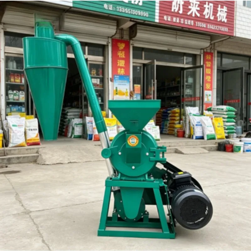 Custom Self Priming Feed Grinder, Multifunctional Corn Wheat Maize Soybean Crusher, Farm Animal Feed Mill Equipment