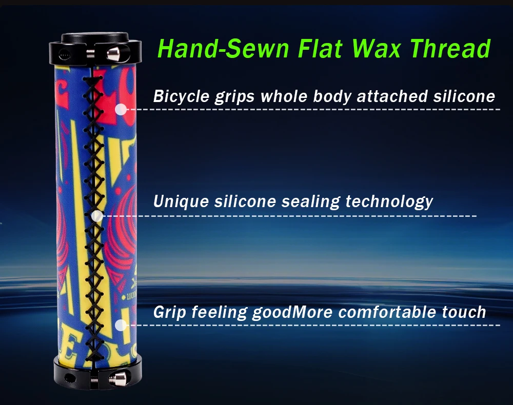 CNC Fahrrad Zubehör Fahrrad Griffe Gel MTB Lenker Grip Silikon Lock Auf Griff Bar Griffe 22,2mm Radfahren Teil – Detail 4