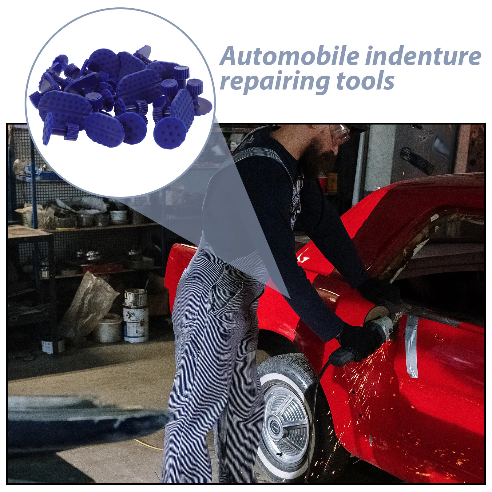 

5 set Car Dent Puller Kit 5 Sets Suction Cup Repair Tool For Auto Body Plastic Bumper Small Dents Removal Body Repair