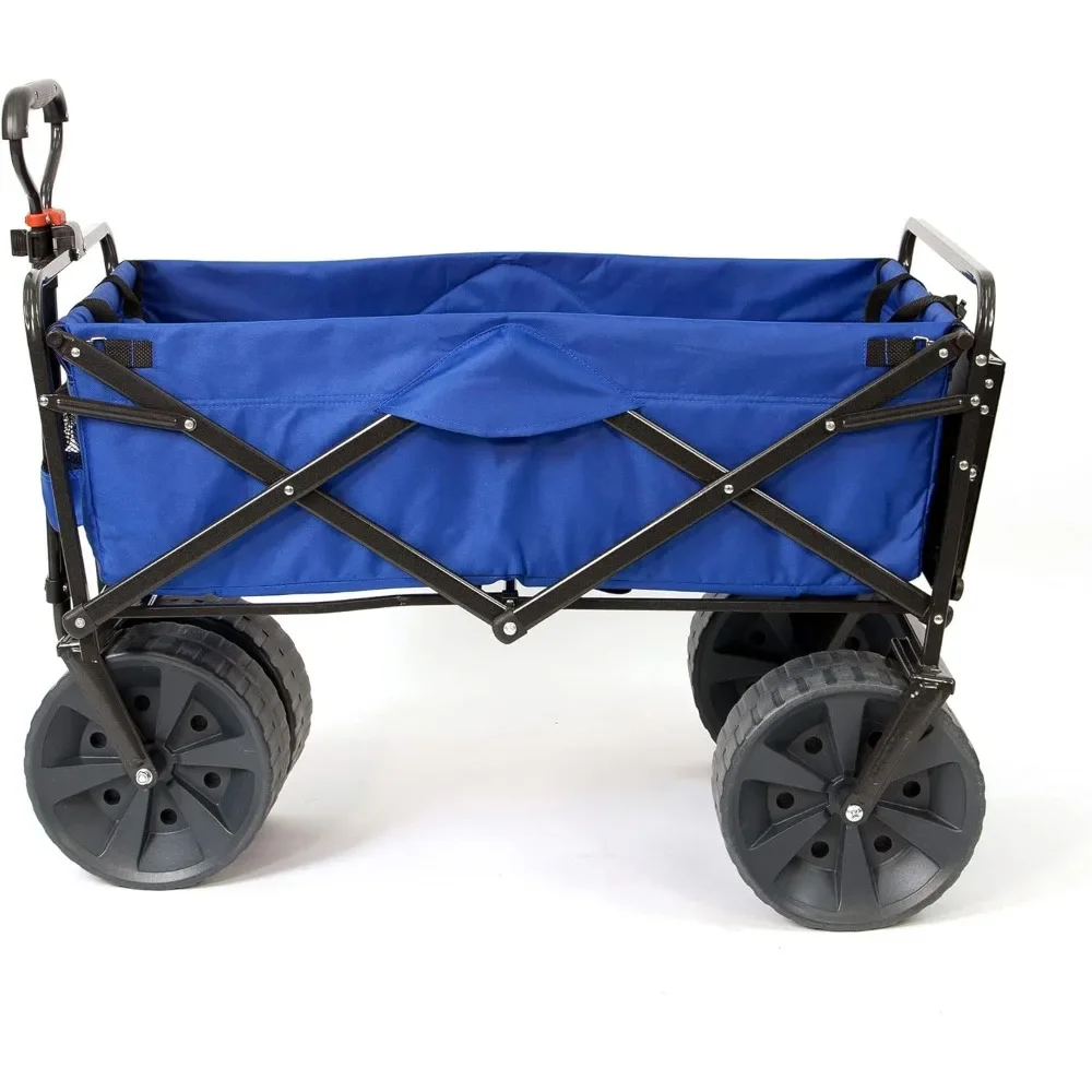 Handcart Blue Camping Carts Folding Cart Push Cart Dolly Trolley Hand Garden Supplies Trolley