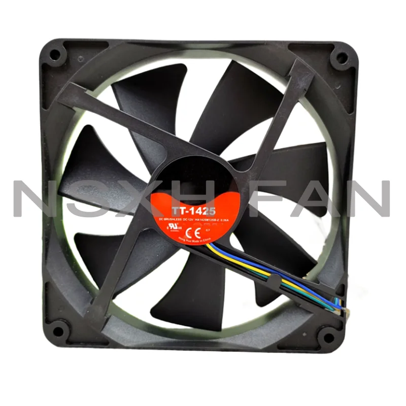 TT-1425 140 25 Ventilador, 14cm, DC 12V, caso 0.34A