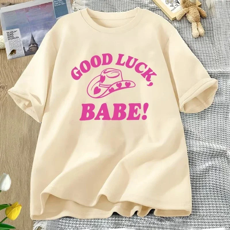 Good Luck Babe Pride T Shirt Midwestern Princess Lesbian Pride T-shirt Men Kids Cotton Short Sleeve T-shirts Women's Oversized