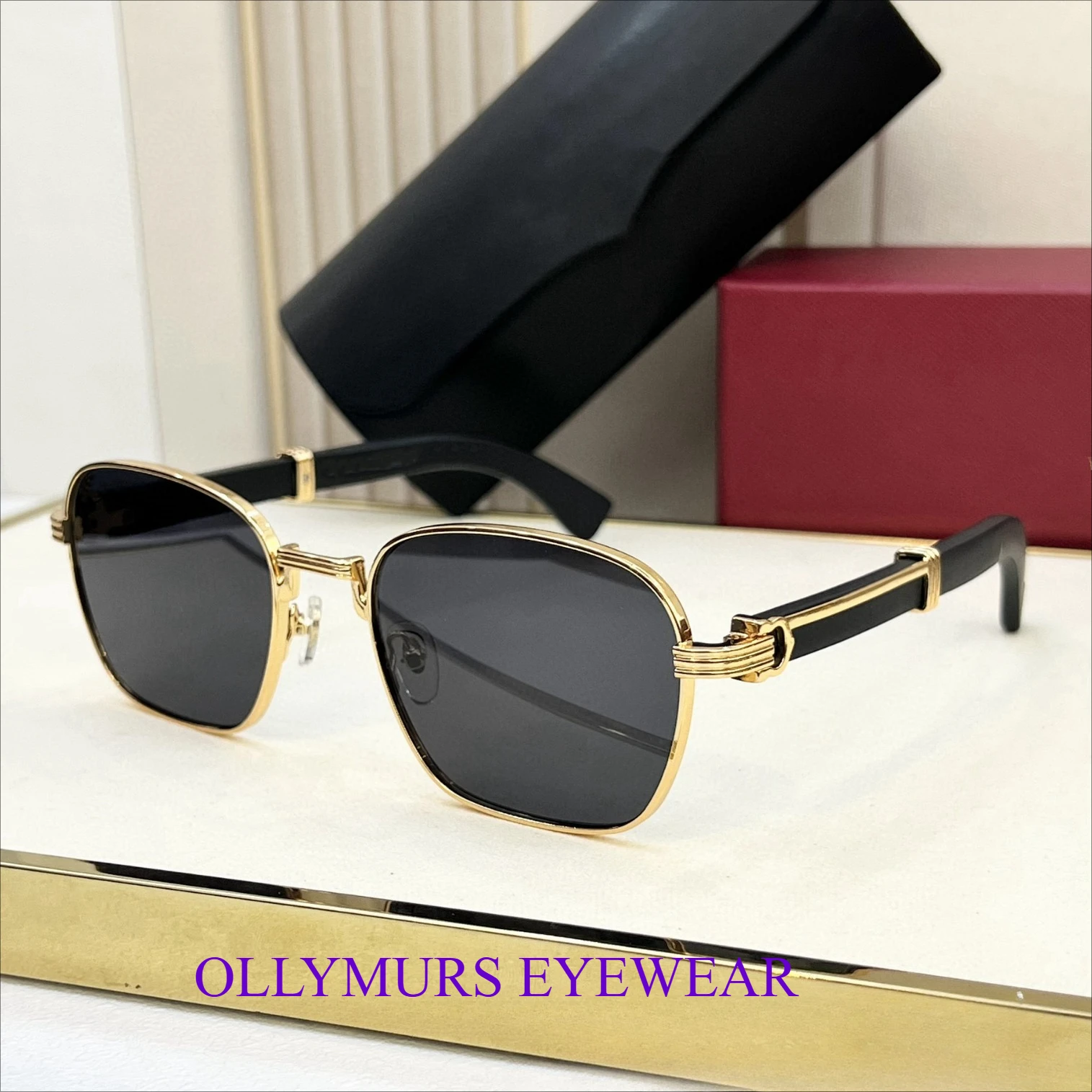 المصمم الأصلي CT0363 عبر الحدود جديد فاخر فو نظارات شمسية من الخشب موضة تنوعا ركاب الرجال واقية من الشمس النظارات الشمسية