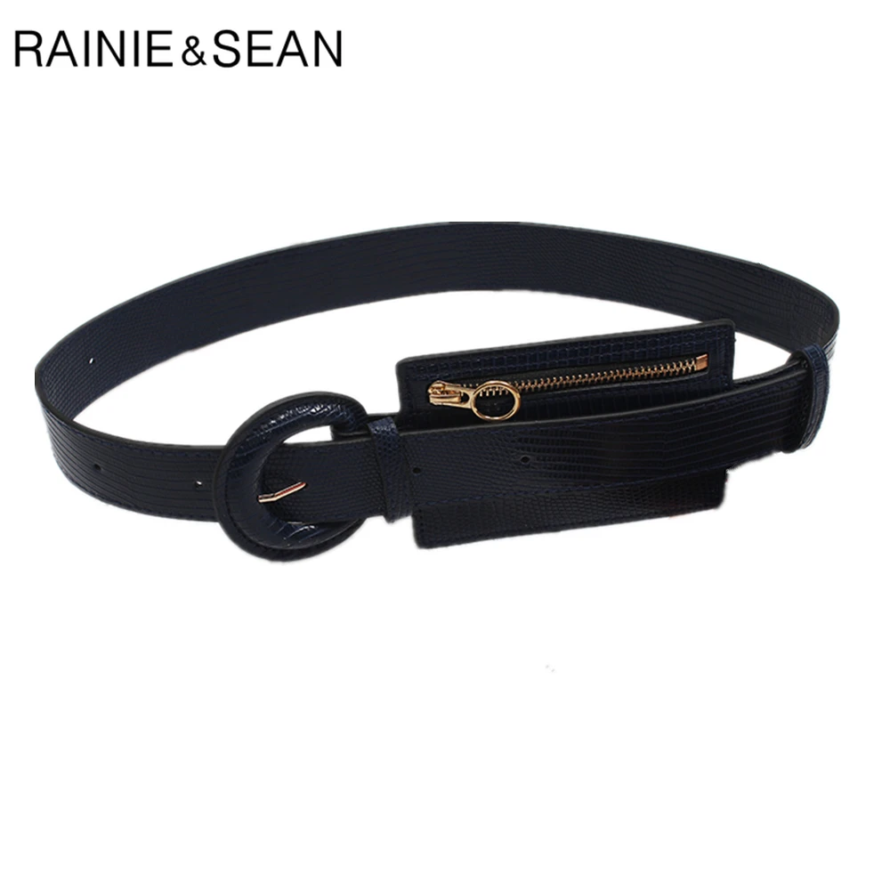 ファッションデザイン黒レディースベルトバッグ付きヴィンテージ女性デザイナーベルト-pu-レザーファニーパックベルト女性のウエストバンドドレス用