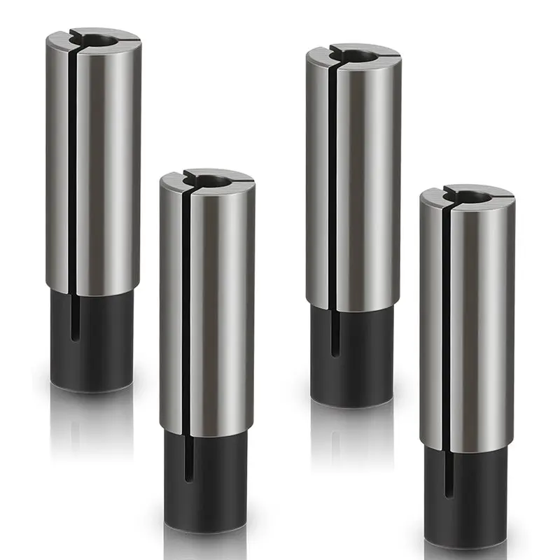 

High-Carbon Steel 1/4" To 1/8" 4Pcs Collet Adapter For CNC Router, Milling Machine& Lathe Tools-AA26