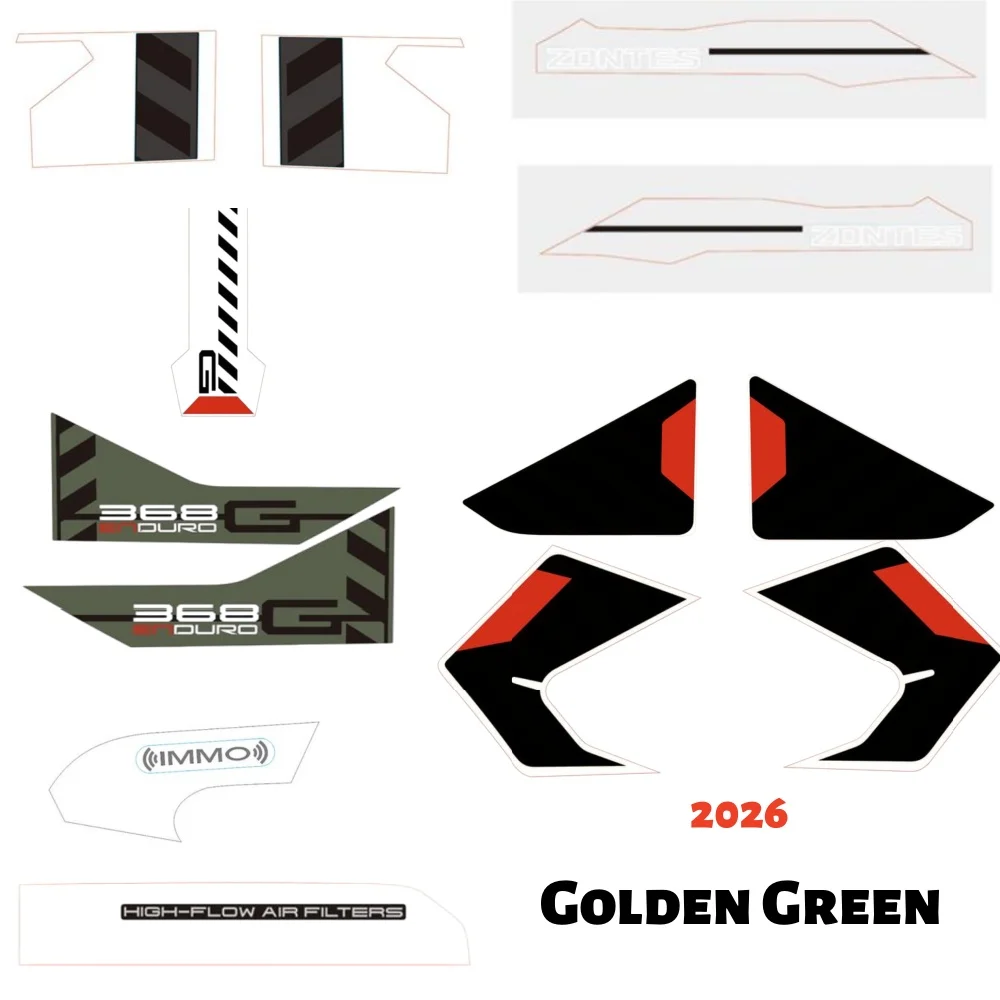 For 2024-2026 ZONTES 368-G full car decals for 368g g368 G 368 various styles of motorcycle stickers