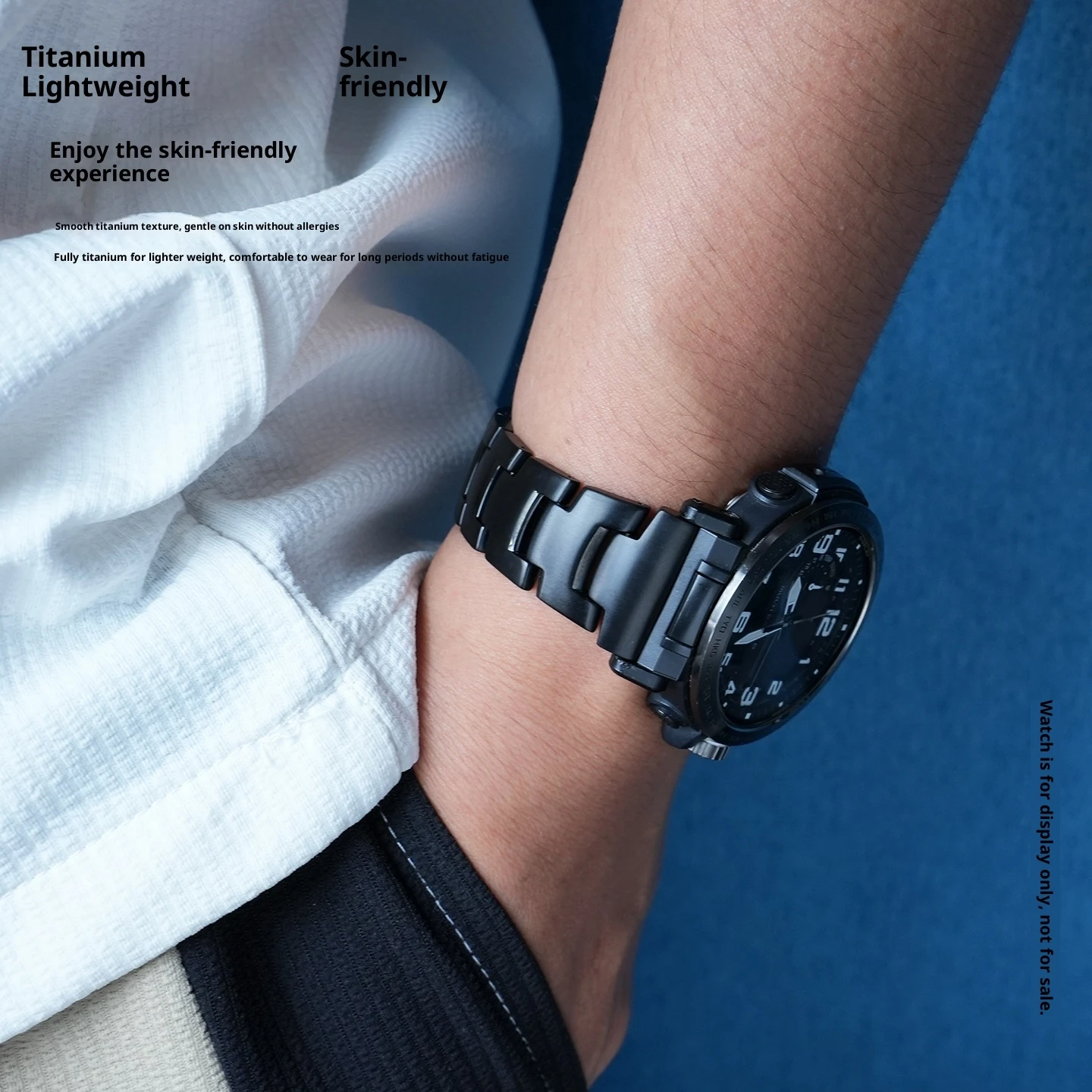 ل كاسيو PRW-30/50/60/70YT PRW-6800/6900 خفيفة الوزن سبائك التيتانيوم حزام ساعة اليد PRW-6600 PRG-650 سوار تيتانيوم 23mm24mm الرجال