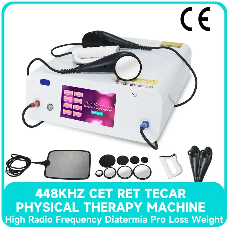 

Portable 448KHz Tecar Therapy Machine CET RET JMD 3 in 1 Physiotherapy Device Pain Relief Body Rehabilitation Equipment Home Use