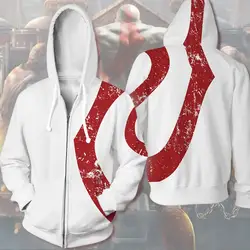 God of War Ghost of Sparta Hoodie Kratos Men's Casual Hoodies Sweatshirts 3D Print Hooded Zipper Coat Thin Tops