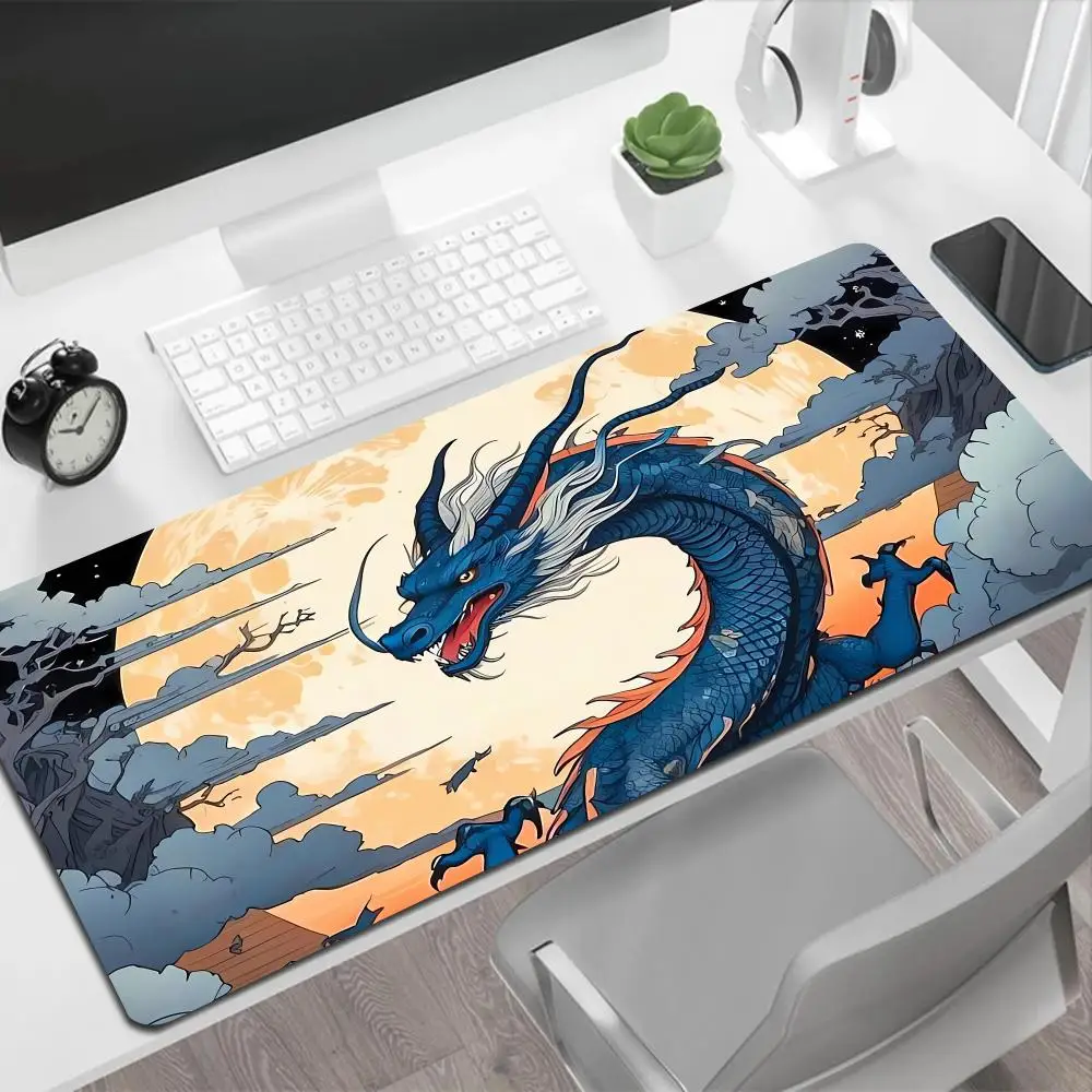 

Diy Table Carpet Large Custom Rubber Computer Deskmat Mousepad New Anime Dragon Non-slip Keyboard Mat Locking Edge Gamer Cabinet