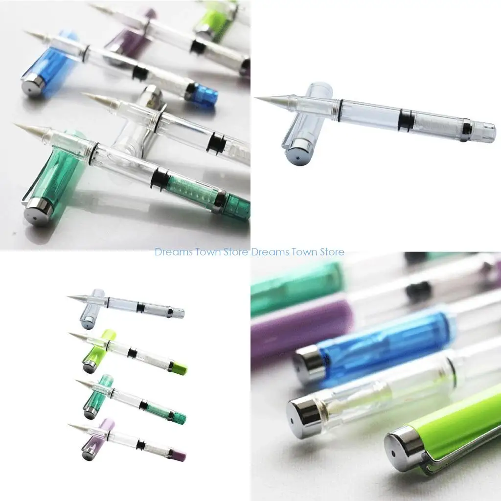 

HX6A Перьевая ручка-кисть для каллиграфии Карманная многоразовая ручка для наполнения поршня