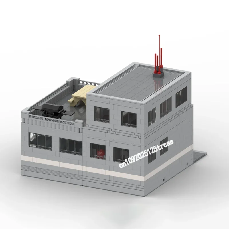 New 1551Pcs City Hot Street View Moc Modular Ambulance Station Model Building Custom Puzzle Diy Creative Idea Toy Birthday Gifts