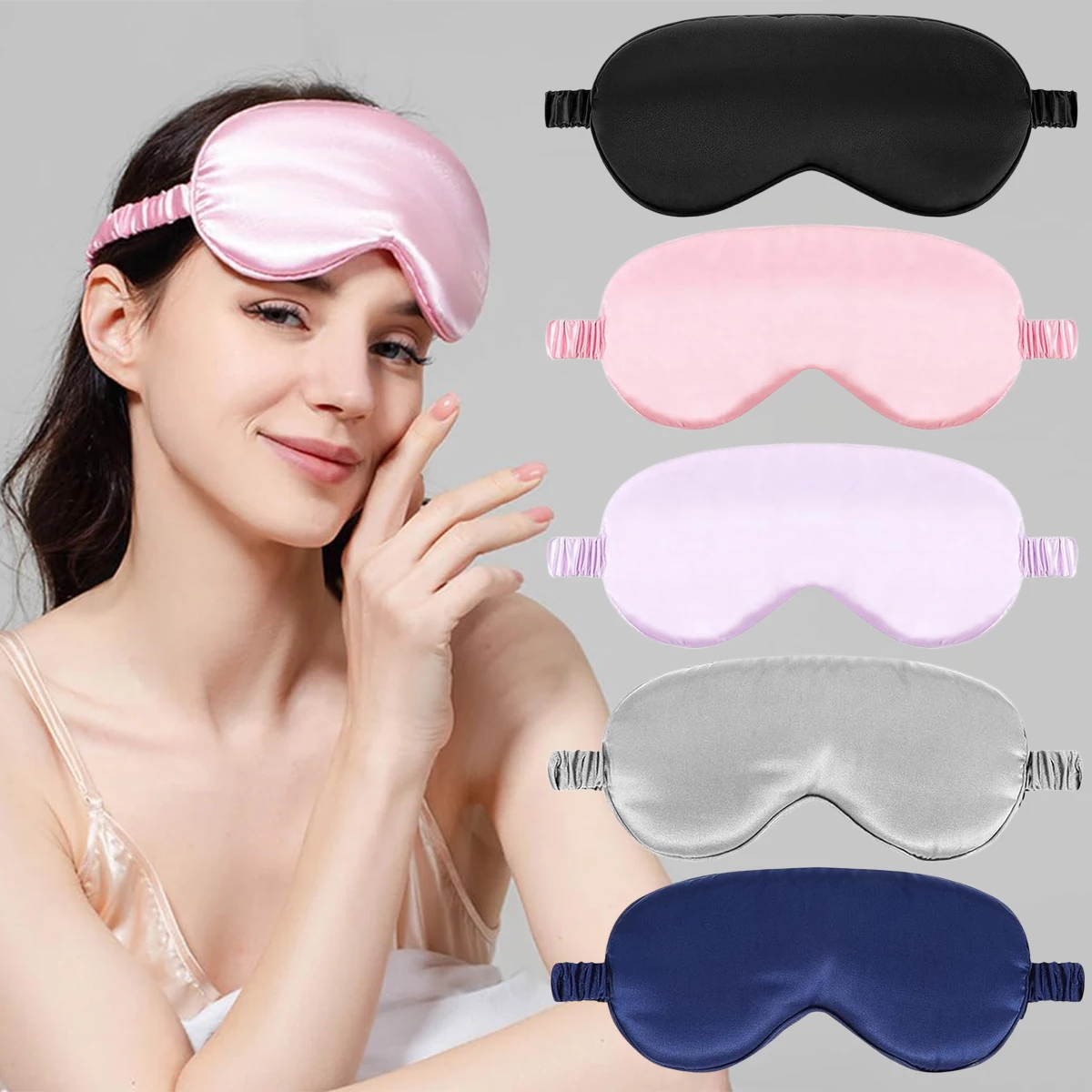 

1PCS Sleep Eye Mask, Elastic Blackout Eye Mask & Blindfold for Full Night's Sleep,Travel and Nap