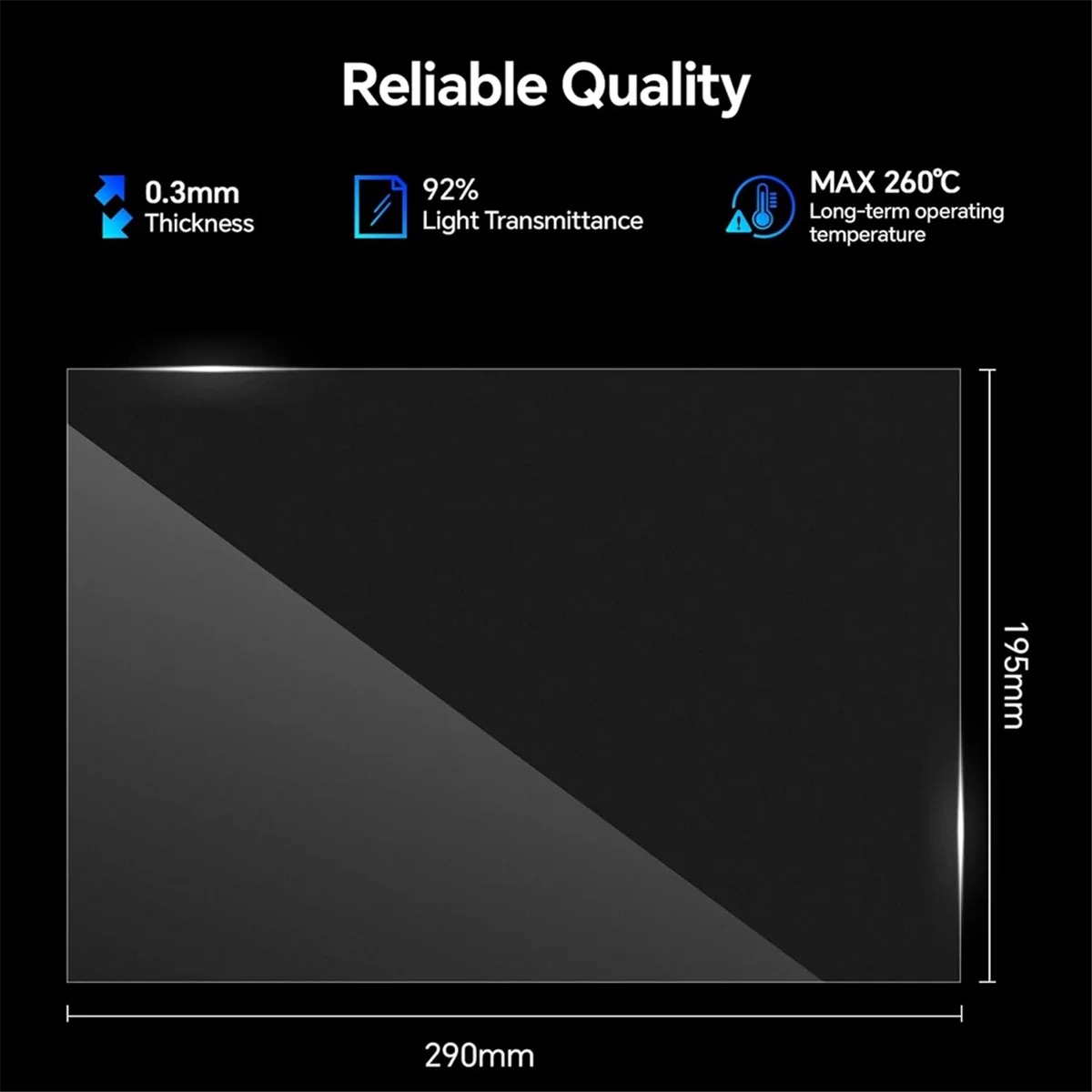 3PCS ACF Release Liner Film for Saturn 3 Ultra Resin 3D Printer, Faster Printing, About 290mmx195mm, Thickness 0.3mm HOT