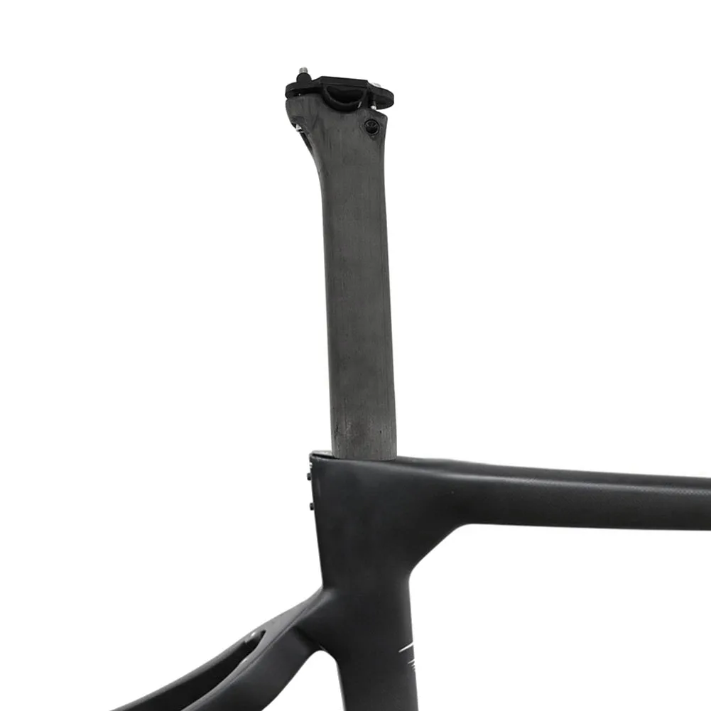 ABKM Kursi Sepeda Tahan Lama Ultra Ringan Seatposts 340Mm Offset Nol untuk F8/F10/F12 Jalan MTB Sepeda Serat Karbon Seatposts