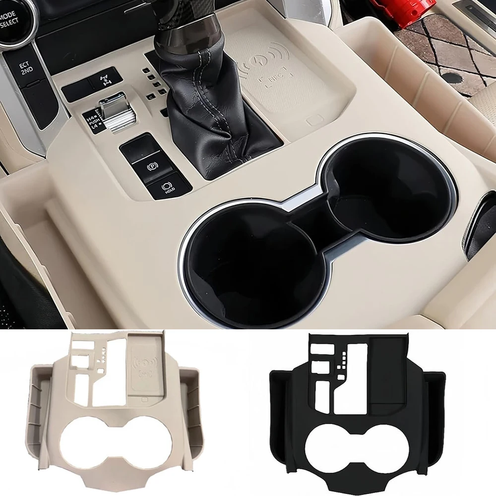 LHD Silicone Center Console Organizer Tray for Toyota Land Cruiser 300 LC300,21-25 Cup Holder Insert Pad Dust proof Gear Cover