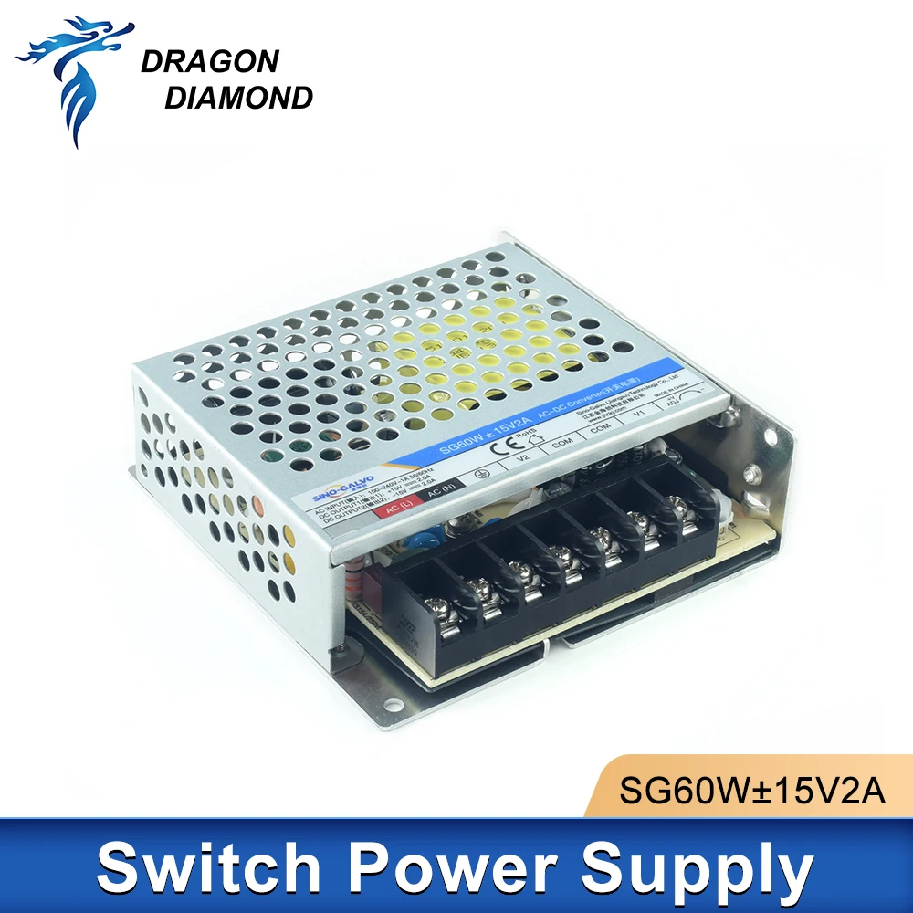 Sino-Galvo Power Supply SG60W ±15V2A 15V 2A For SG7110 RC1001 RC7110D Galvanometer Scanning Head Fiber Marking Machine