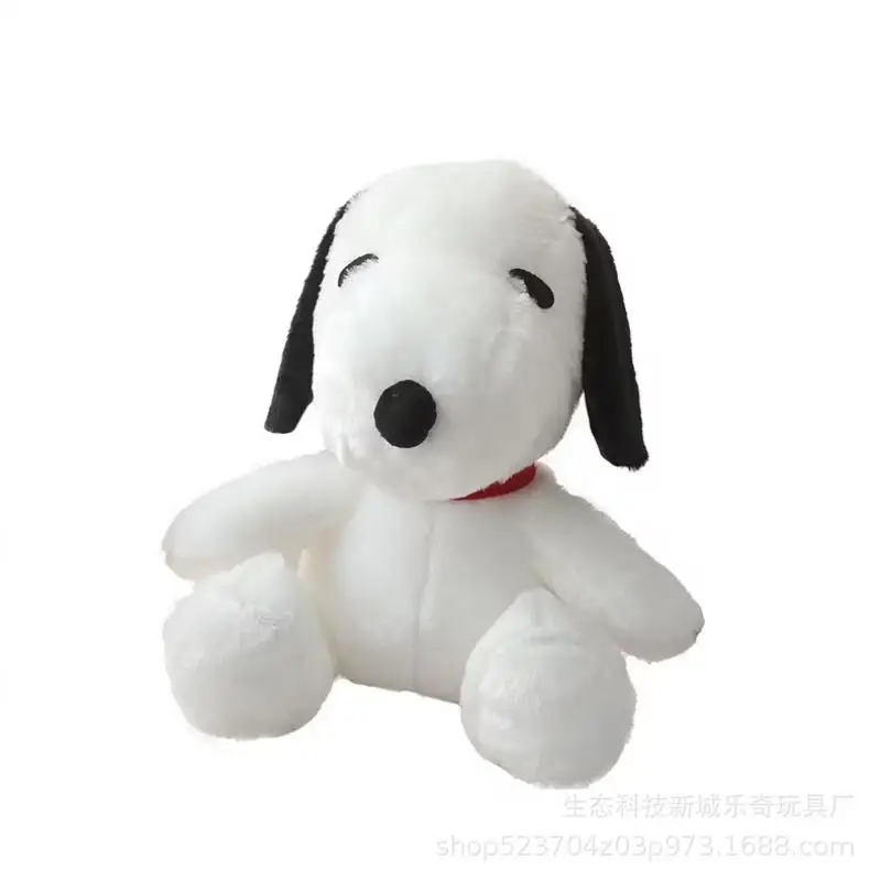 Miniso snoopy boneca de pelúcia kawaii dos desenhos animados sentado travesseiro brinquedo bonito boneca de pelúcia sofá decoração presente das crianças