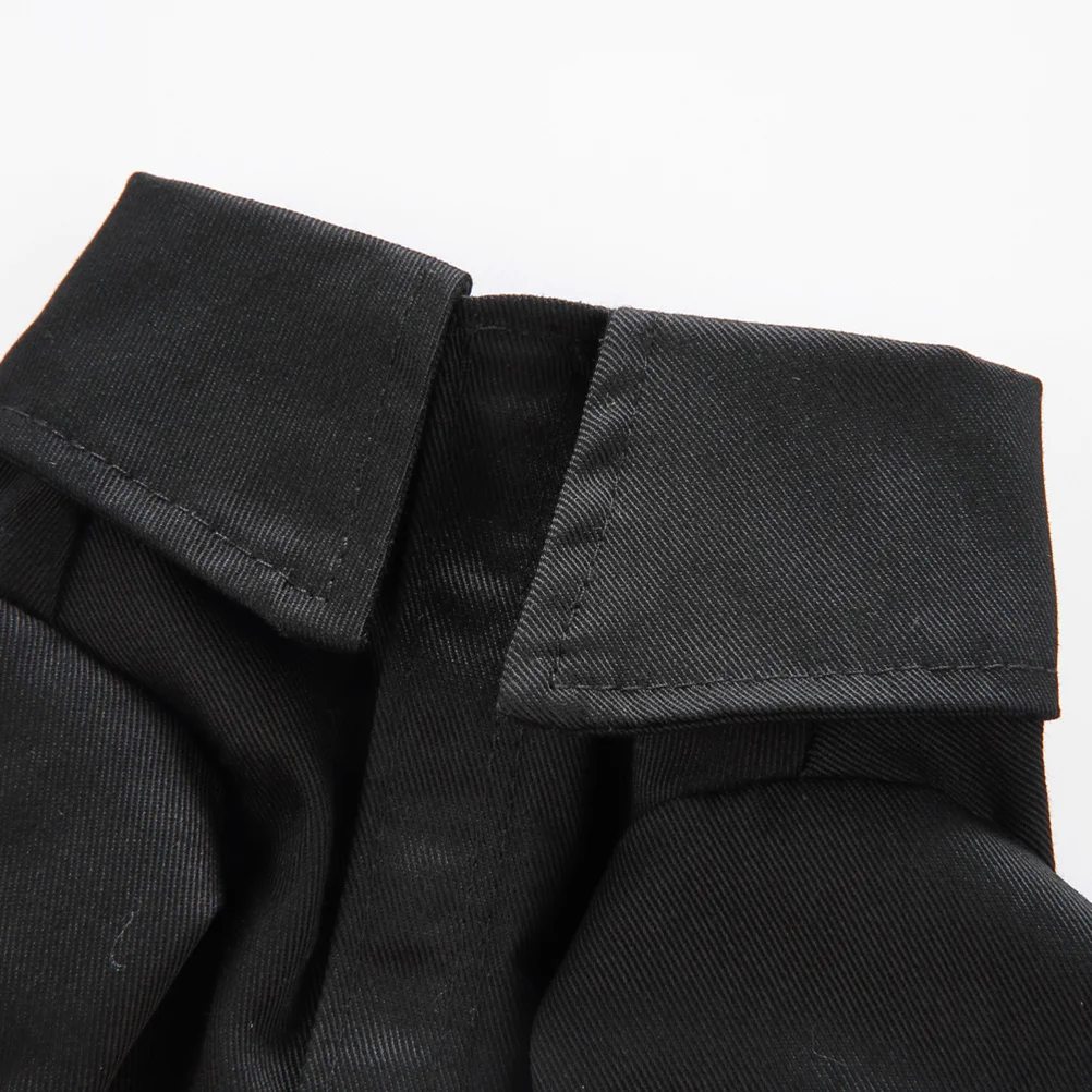 

1Set Firefighter Uniform Pet Dog Clothes Christmas Party Costume Transformed Coat for Pet Cat Puppy Size M Black