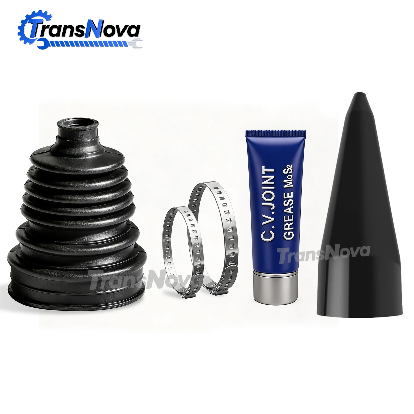 

TransNova Universal CV Boot Kit Split Joint Driveshaft Rubber Outer Gaiter Clamp Dust Cover with Clips Plier Tool Car Auto Parts