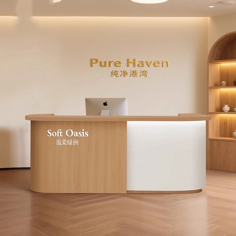 تصميم مكاتب استقبال بسيطة، متجر حديث، بار تجميل، مكاتب استقبال فندقية فاخرة، أثاث عصري للمطاعم Mostrador #2