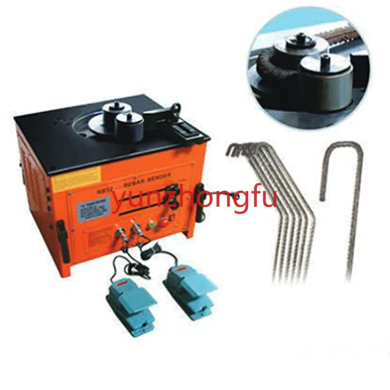 Portable Electric Hydraulic Rebar Bending Machine RB-25 110V-220V Desktop Rebar Bending Machine 4-25mm