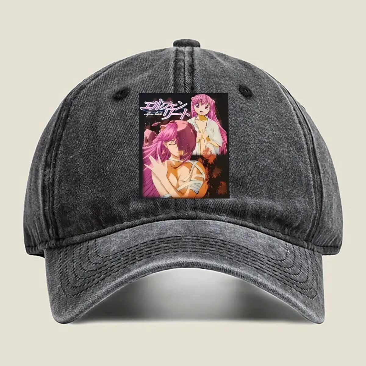 

Anime Art Colorful Character Design Print Washed Baseball Cap