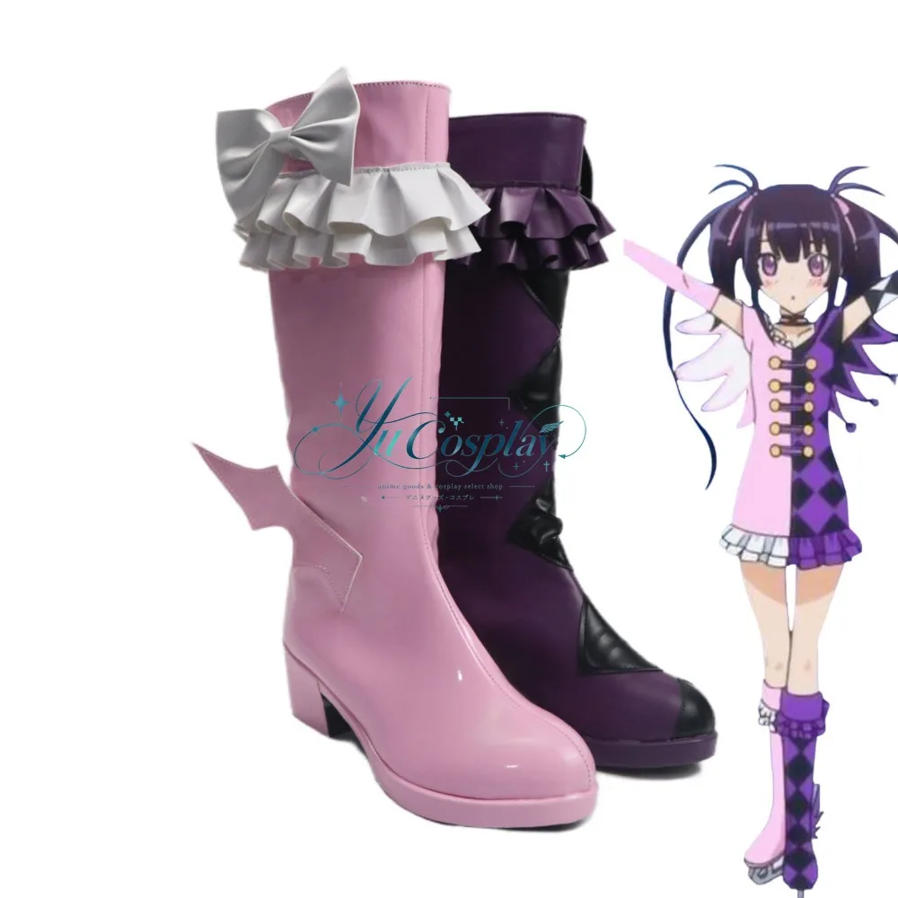 Anime Kaname Chris Cosplay Shoes Female Character High Heel Footwear for Idol Performance and Convention Wear