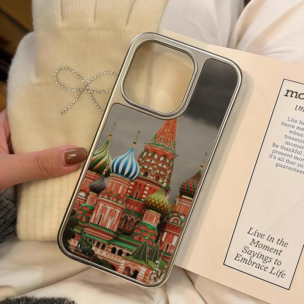 

Saint Petersburg Night Phone Case For iPhone 16 15 14 13 12 11 Pro Max Plus HD Magsafe Metal Frame Carbon Fiber Hard Shell